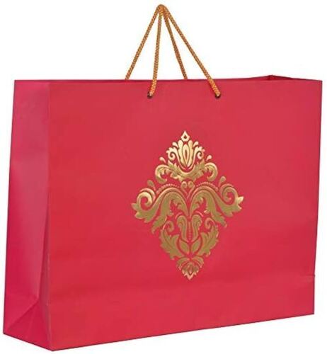 Printed Carrier Bags - Color: Pink