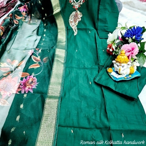 Dark green kurti 