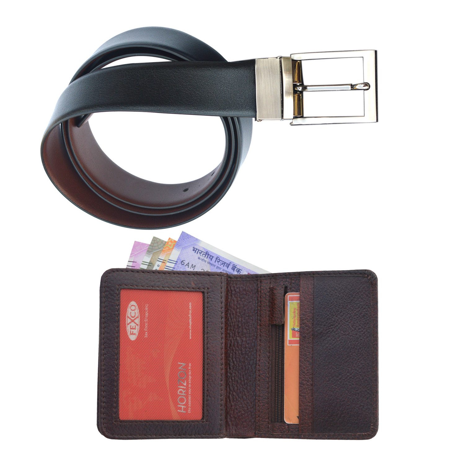 Gift Set Of Genuine Leather Belt & Wallet - Application: Corporate