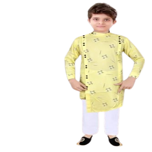 Kids Yellow Kurta Pajama