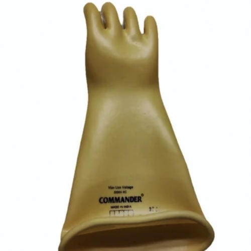 11 Kv Rubber Electrical Hand Gloves 