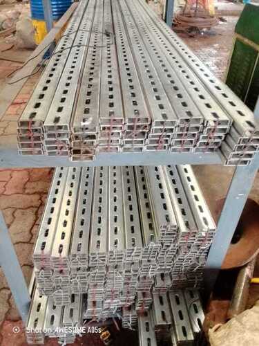Gi Slotted C Channel Profile - Color: Galvanized Iron