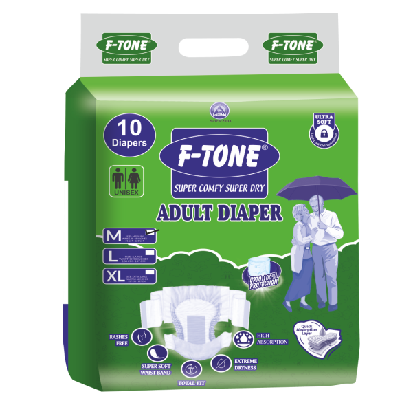 M Size Tape Adult Diaper - Attributes: Easy To Use