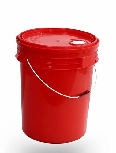 Plain Red Paint Bucket - Diameter: 10 Yard