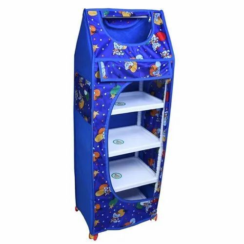 Blue Plastic Kids Almirah