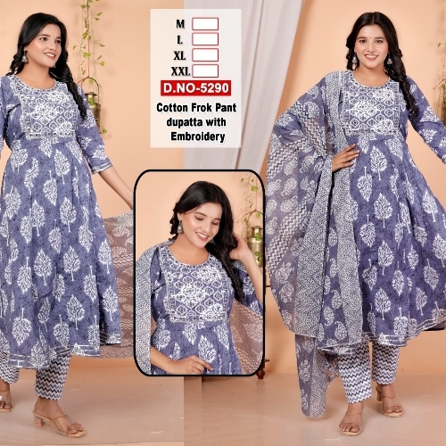 Cotton Frok Pant Set