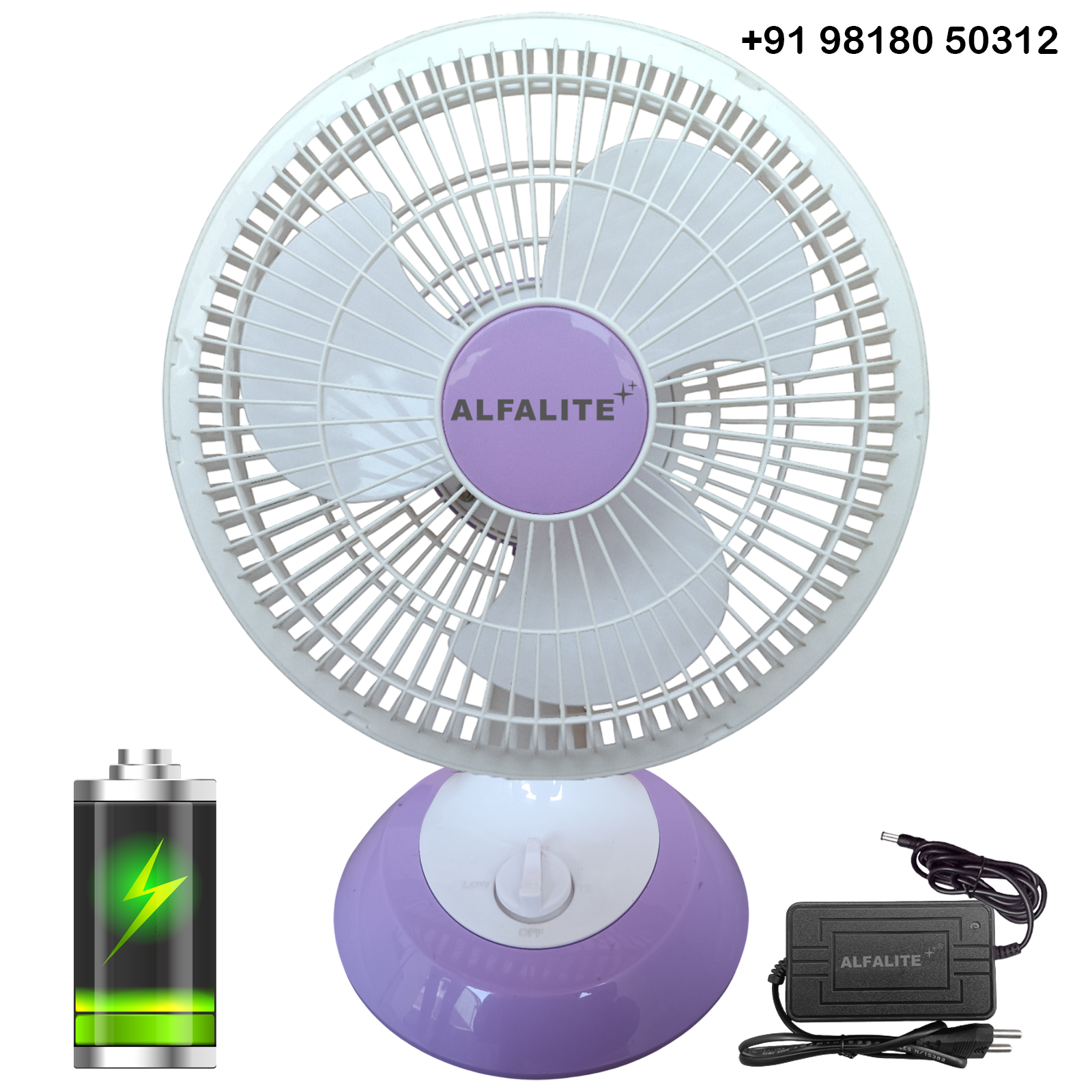 In-Built Battery Dc Rechargeable Fan