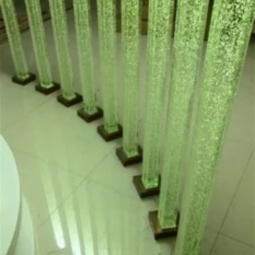 Solid Glass Pillars
