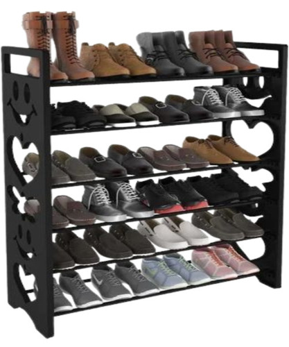 Black Plastic Shoe Rack