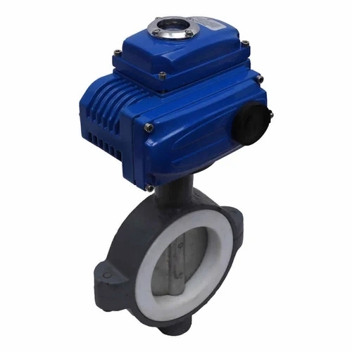 Motorized Rubber Lined Wafer Type Butterfly Valve