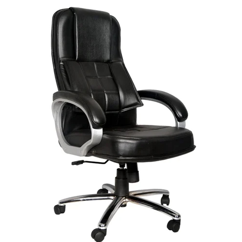 Black Rexine High Back Boss Chair