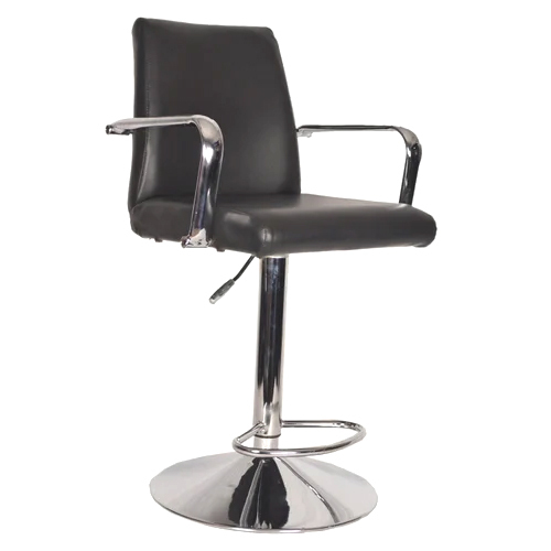 Rexine Black Bar Chair