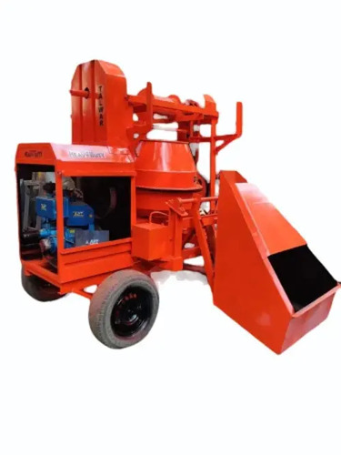 Diesel Engine Concrete Mixer Machine With Hopper Lift - Capacity: 750 Ltr
