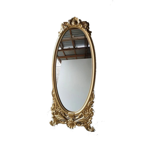 Royal Standing Hand Carved Wooden Mirror Frame