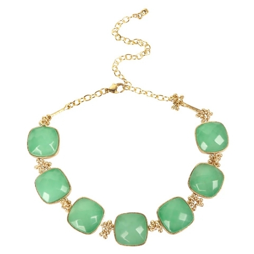 Square Stone Necklace