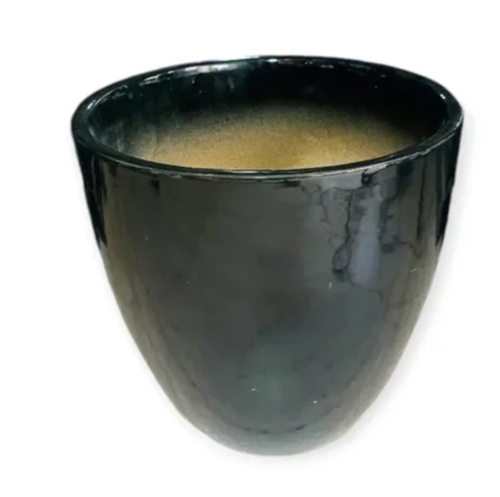 Black Ceramic Planter