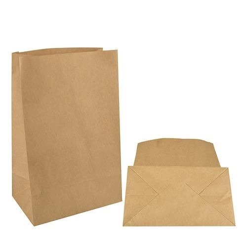 Brown Paper Bags - Coating Type: Plain