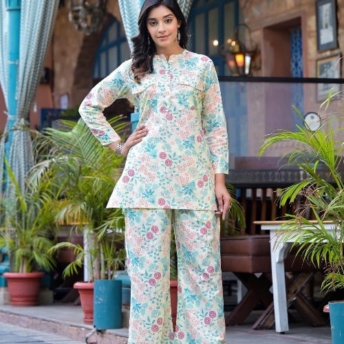 Ladies Kurti Palazzo Set