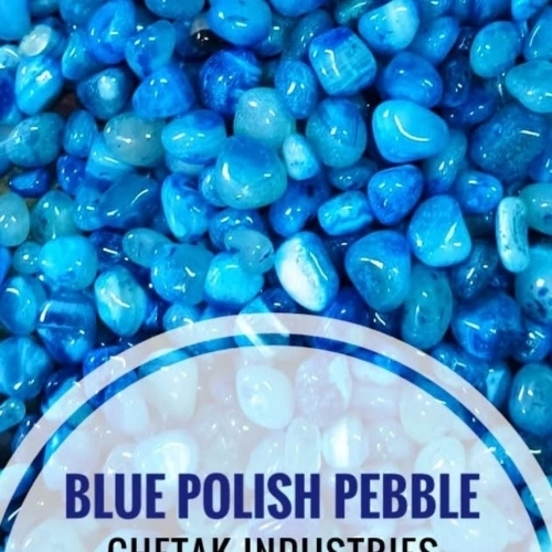 Blue Policed Pebbles 