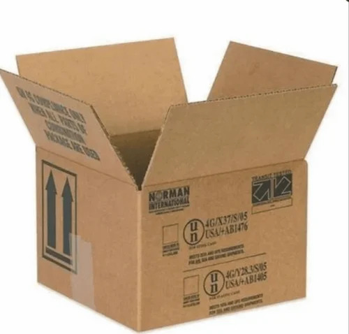 Brown Printed Corrugated Box