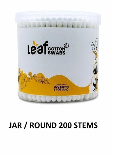 Jar 200 Stems Cotton Swabs