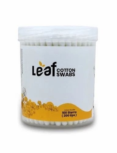 Leaf Cotton Swabs 100 Stems Jar