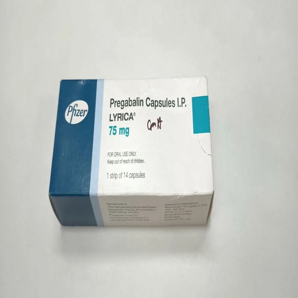 Pfizer Lyrica Pregabalin 75 Mg Capsule, Prescription, Treatment: Diabetes,Spinal Cord Injury