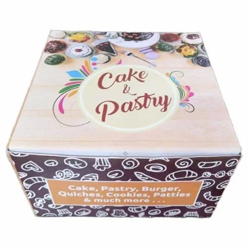 Printed Disposable Paper Cake Box