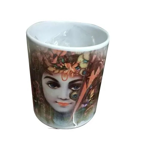 Ceramic Sublimation Printed Mug - Color: White