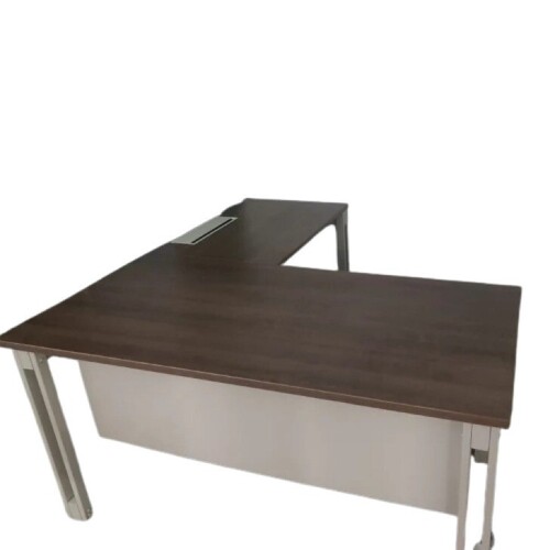 Engineered Wood L Shaped Wooden Office Desk, Without Storage