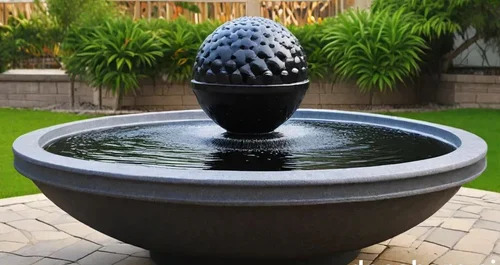 Marble Fountain - Color: White