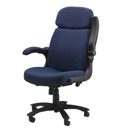 Blue Flip Up Arms Office Chair