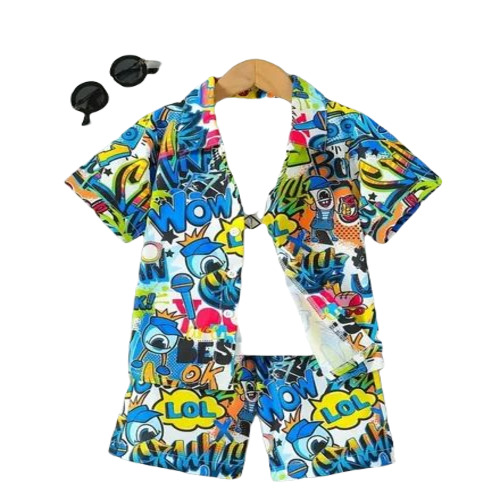 Kids Casual Shirt Pant Dress Set