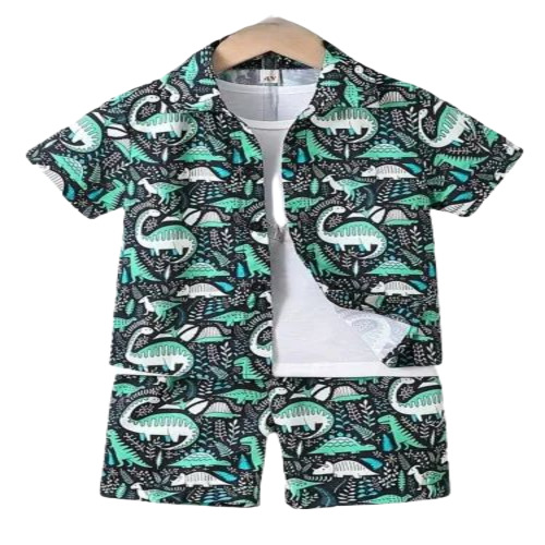 Kids Printed Summer Dress Set