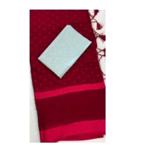 Plain Saree With Blouse Design -Angel Butti