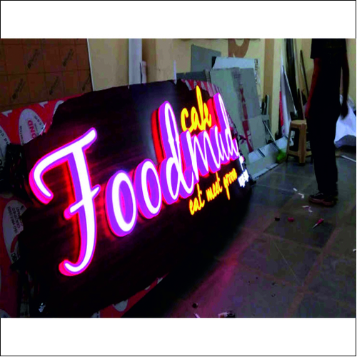 Shop Sign Board - Body Material: Aluminium And Acrylic