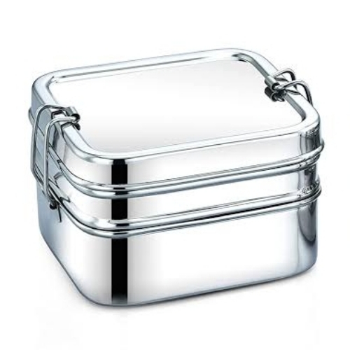 Steel 2 tire lunch box