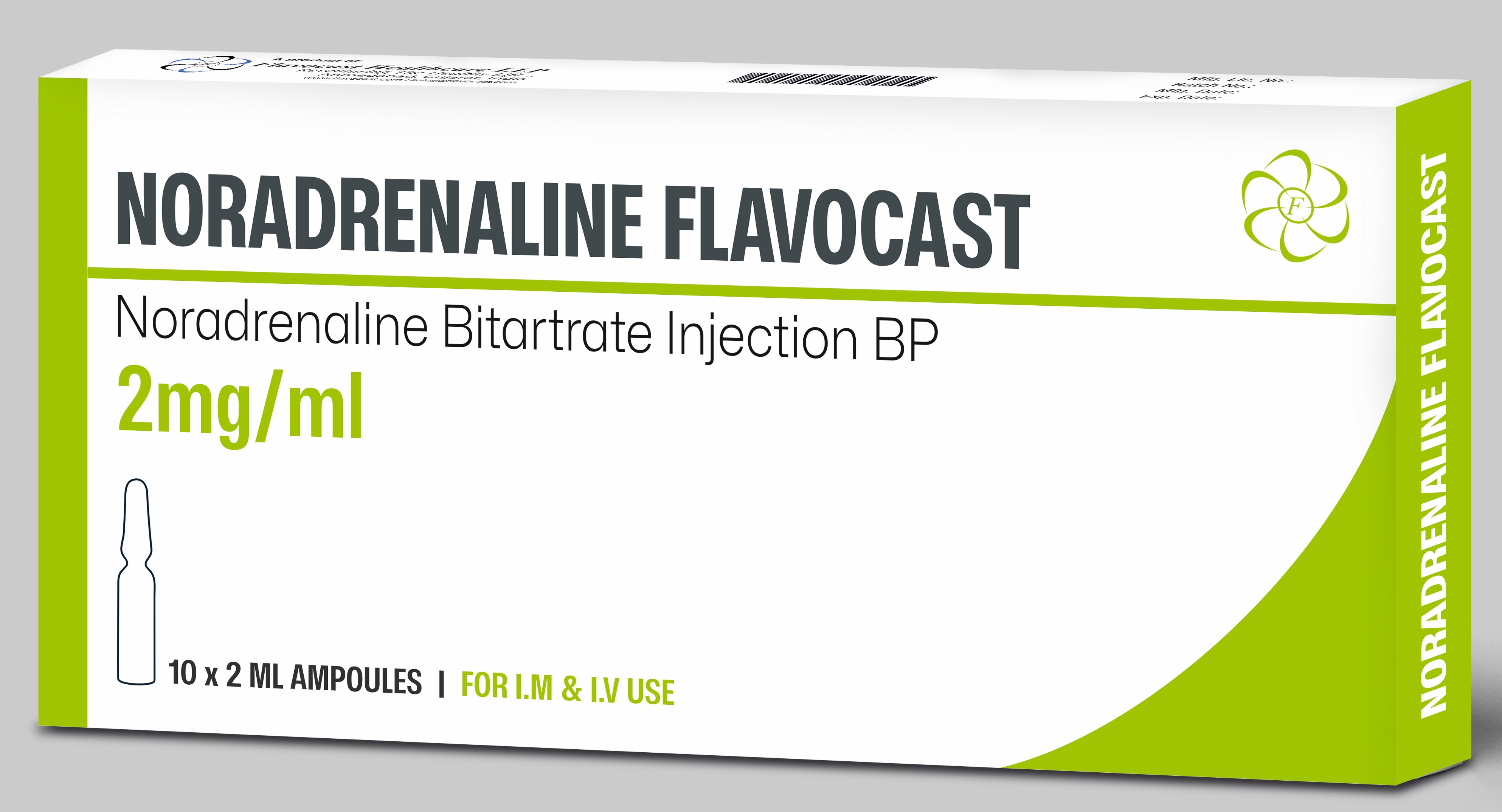Noradrenaline Bitartrate Injection Bp 2Mg - Feature: Safe