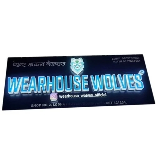 Outdoor Led Acrylic Sign Board