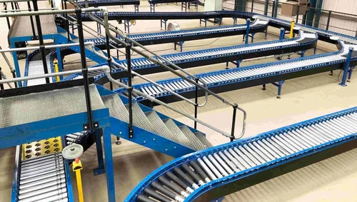 Power Free Roller Conveyors - Color: Black