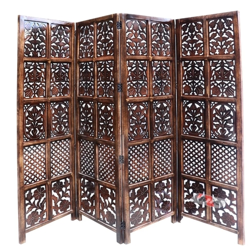 7ft Mango Wood Room Partition Screen