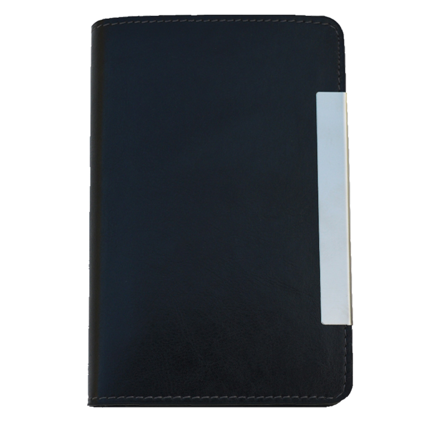 B 7 Dateless Wire-O Notebook With Pen - Color: Black Grey