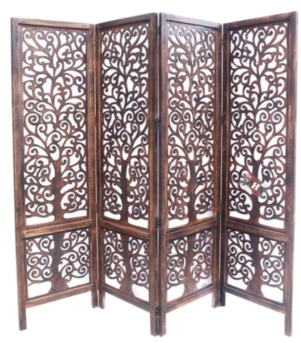 Brown Rose Wood Room Partition Screen