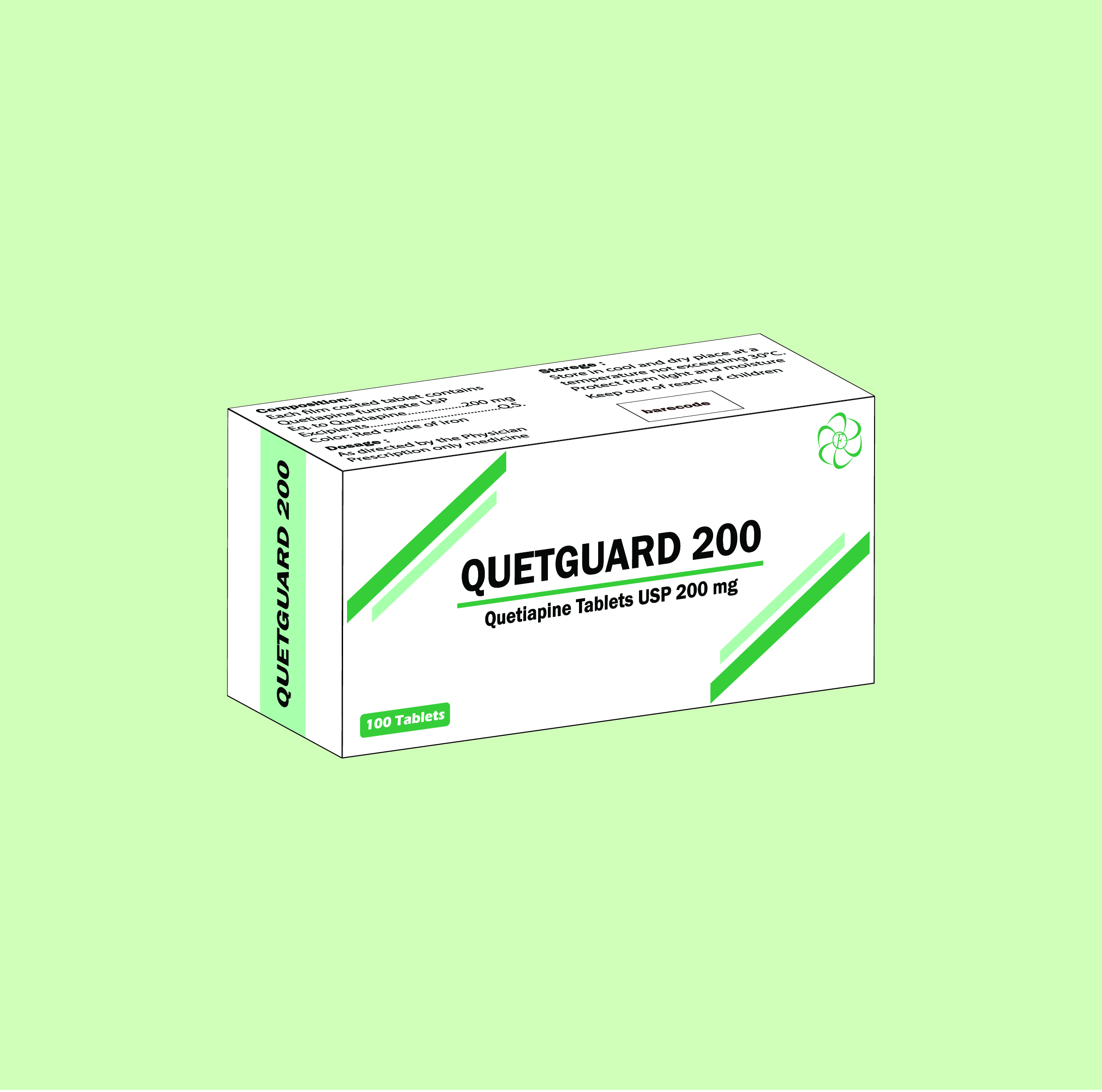 Quetiapine Tablets USP 200 mg