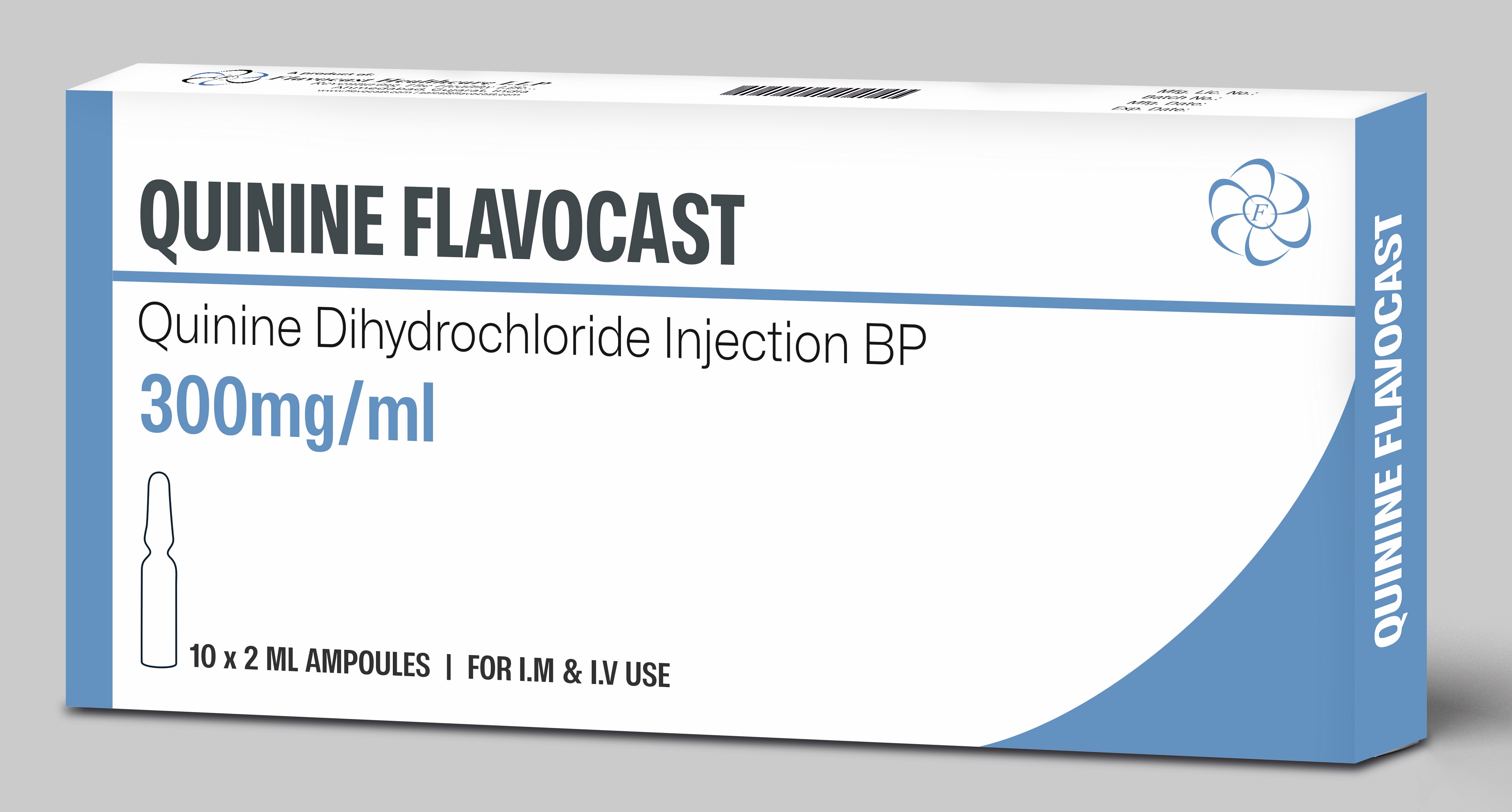 Quinine Dihydrochloride Injection Bp 10x2ml Pack