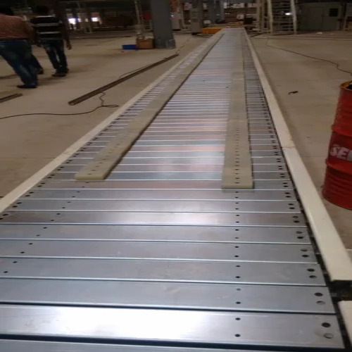 Stainless Steel Slat Conveyor Chain - Color: White