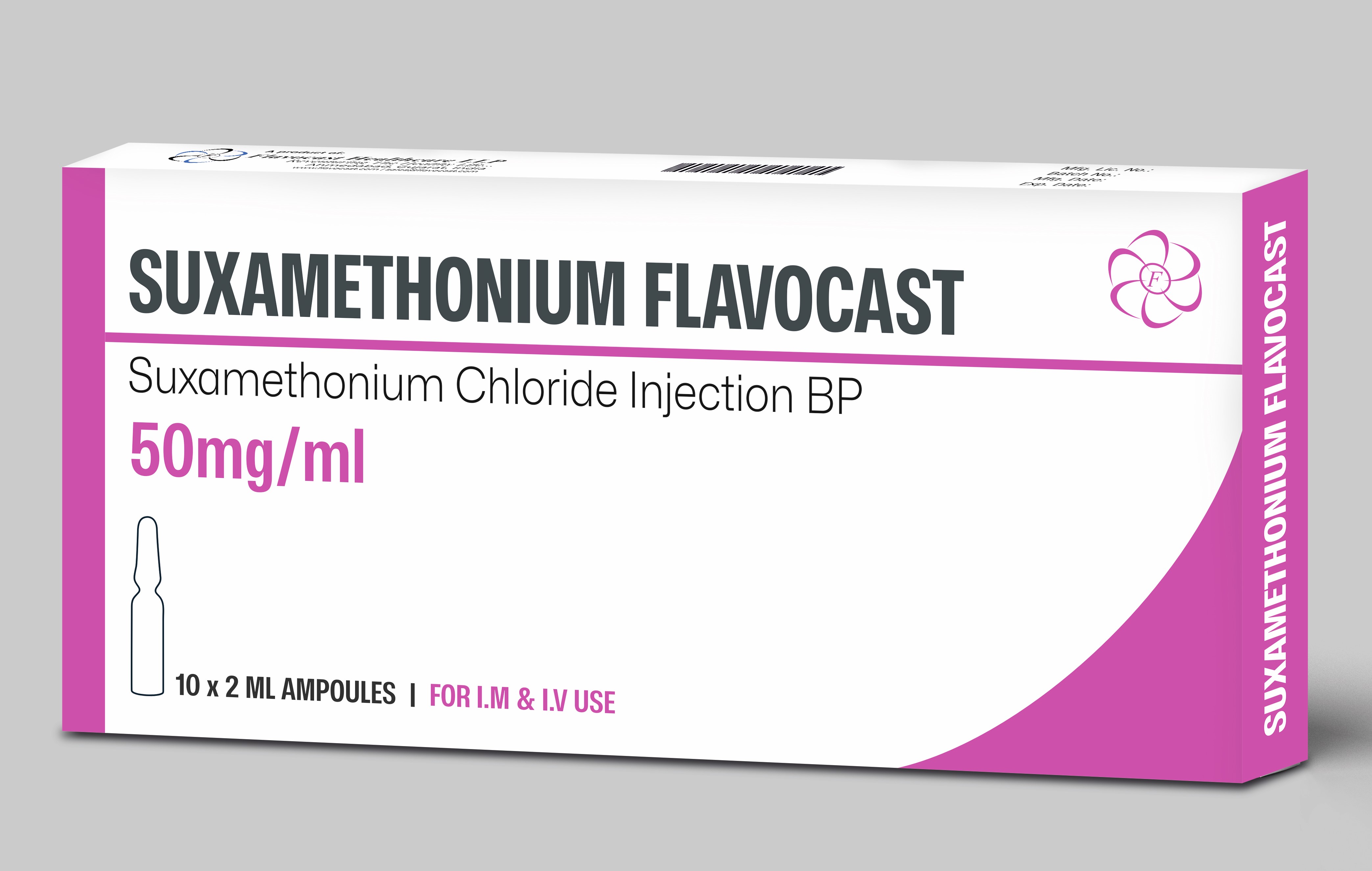 Suxamethonium Chloride Injection Bp 50mg By Flavocast Healthcare Llp