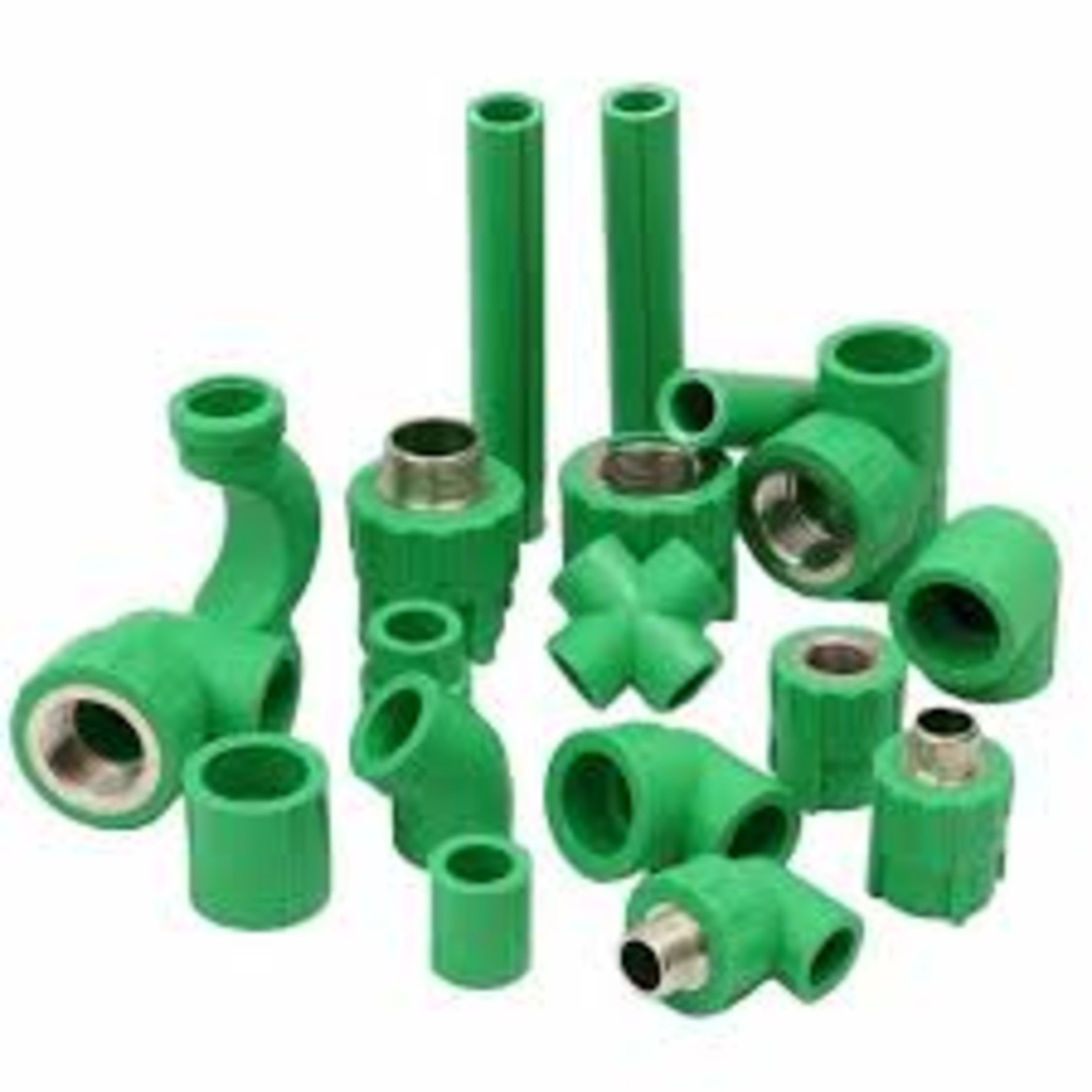 Pp R Pipes & Fittings - Color: Green
