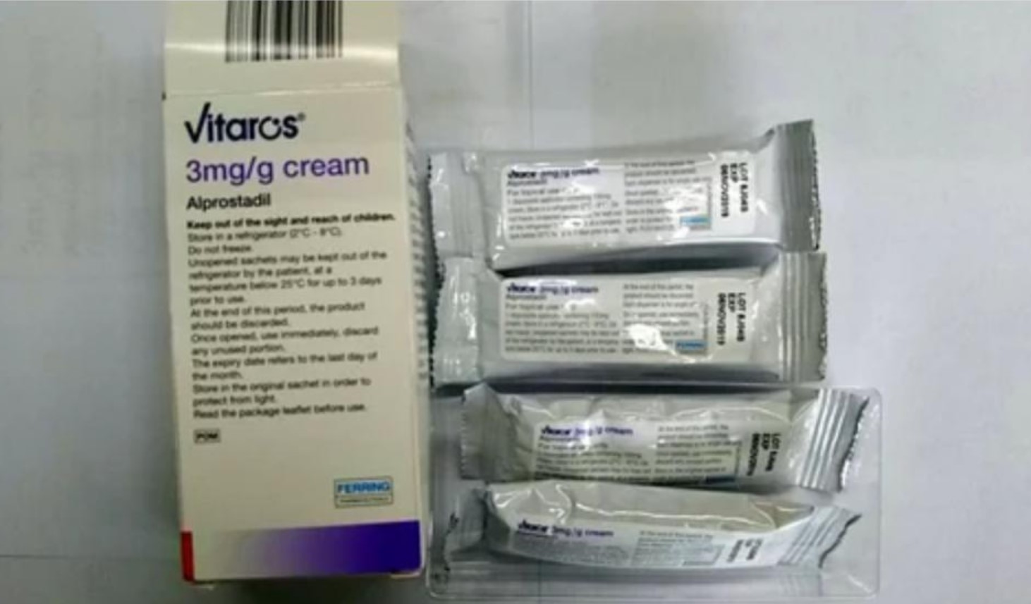 Vitaros Alprostadil 3mg Cream 