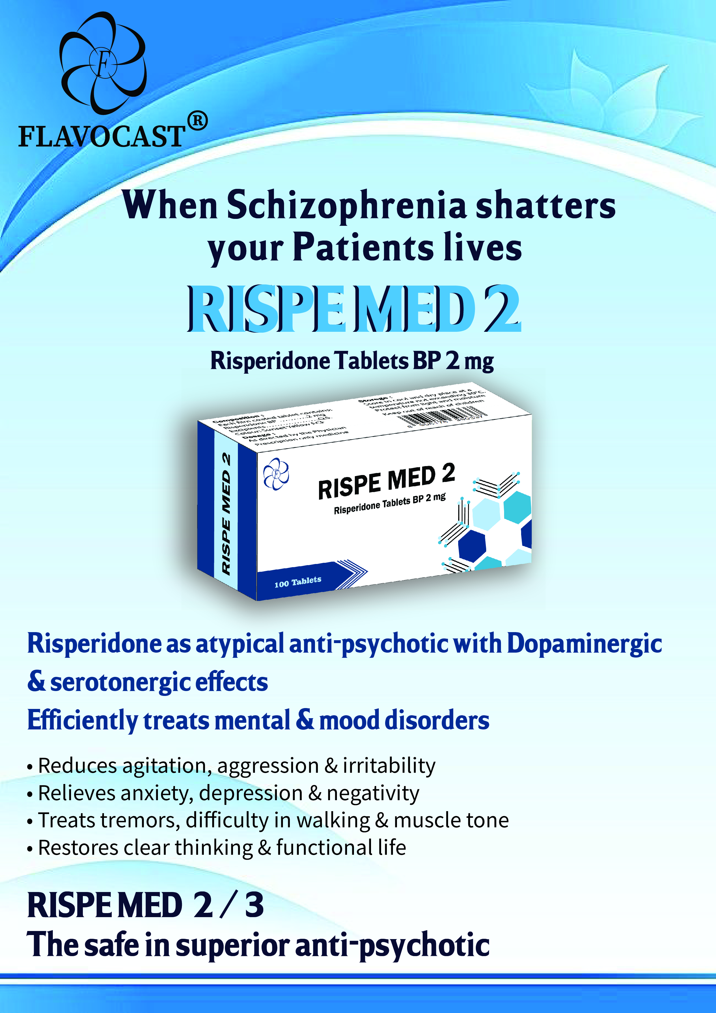 Risperidone Tablets Bp 2 Mg